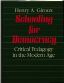 Book cover for Schooling for Democracy