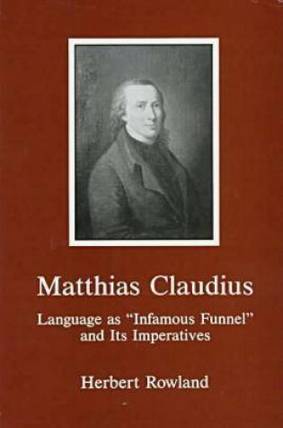 Cover of Matthias Claudius