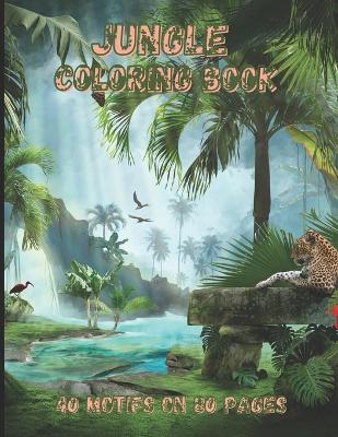 Book cover for Jungle Coloring Book