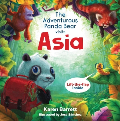 Book cover for The Adventurous Panda Bear Visits Asia