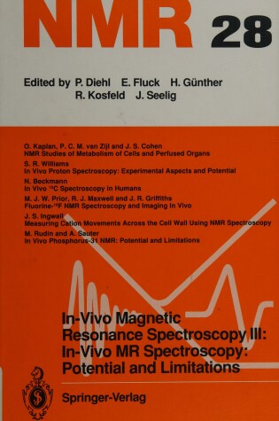 Cover of In-Vivo Magnetic Resonance Spectroscopy II