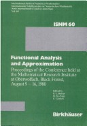 Book cover for Functional Analysis and Approximation