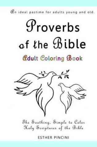 Cover of Proverbs of the Bible Adult Coloring Book