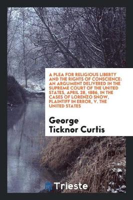 Book cover for A Plea for Religious Liberty and the Rights of Conscience