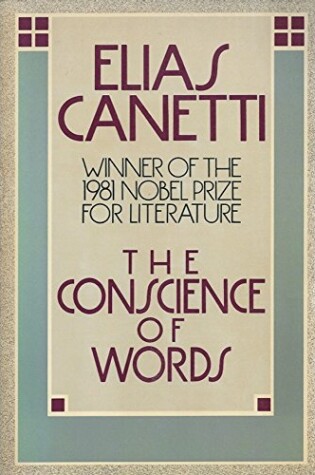 Cover of The Conscience of Words