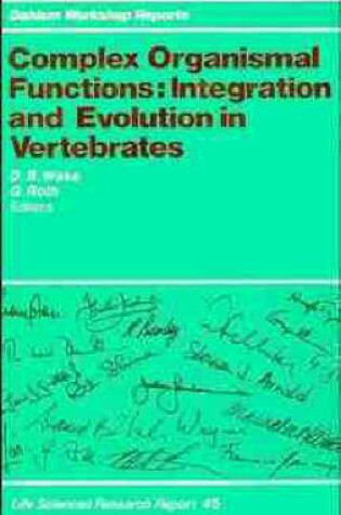 Cover of Complex Organismal Functions, Integration and Evolution in Vertebrates