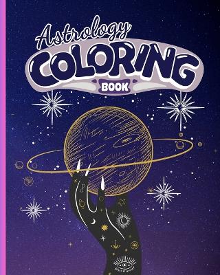 Book cover for Astrology Coloring Book