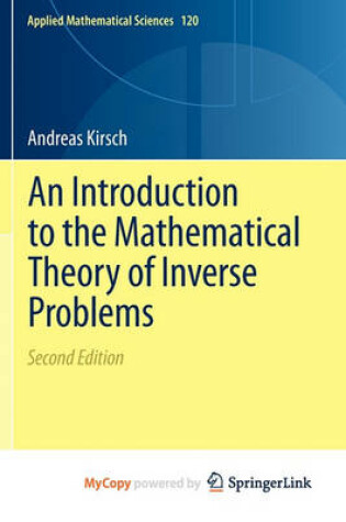 Cover of An Introduction to the Mathematical Theory of Inverse Problems