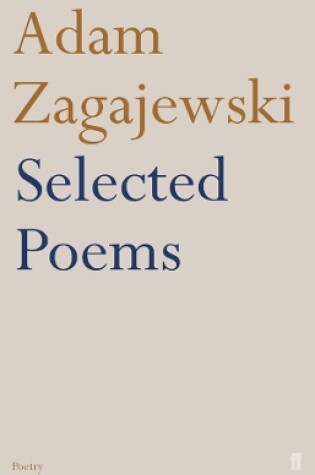 Cover of Selected Poems of Adam Zagajewski