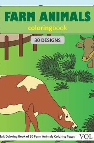 Cover of Farm Animals Coloring Book