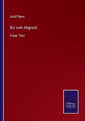 Book cover for Bis zum Abgrund