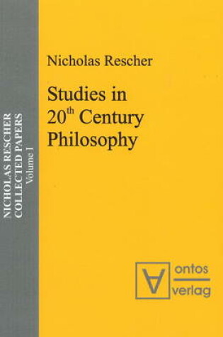 Cover of Studies in 20th Century Philosophy