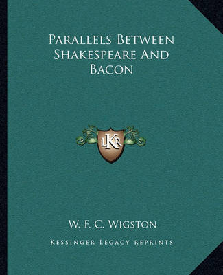 Book cover for Parallels Between Shakespeare and Bacon