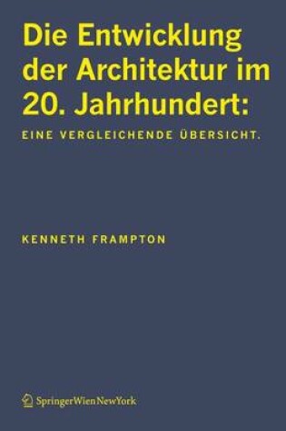 Cover of Entwicklung Der Architektur Im 20. Jahrhundert