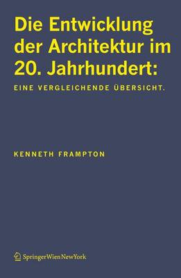 Book cover for Entwicklung Der Architektur Im 20. Jahrhundert