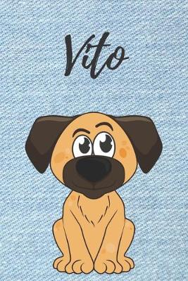 Book cover for personalisiertes Notizbuch Hunde / Malbuch / Tagebuch / Journal / DIN A5 / Geschenk Vito