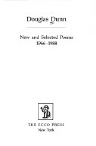 Cover of New and Selected Poems, 1966-1988