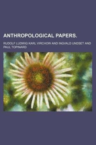 Cover of Anthropological Papers.