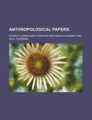 Book cover for Anthropological Papers.