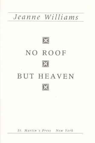 Cover of No Roof But Heaven