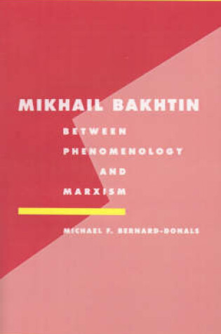 Cover of Mikhail Bakhtin