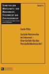 Book cover for Soziale Netzwerke Im Internet - Eine Gefahr Fuer Das Persoenlichkeitsrecht?