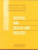 Book cover for Guidelines for the Design and Construction of Hospital and Health Service Buildings
