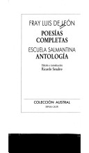 Book cover for Poesias Completa / Escuela Salmantina