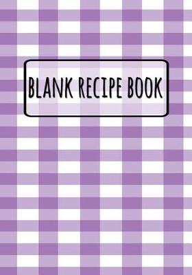 Book cover for Blank Recipe Book - Purple Tablecloth