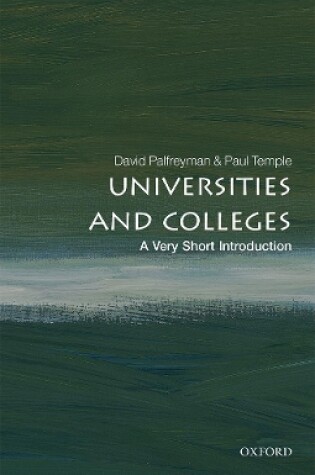 Cover of Universities and Colleges: A Very Short Introduction