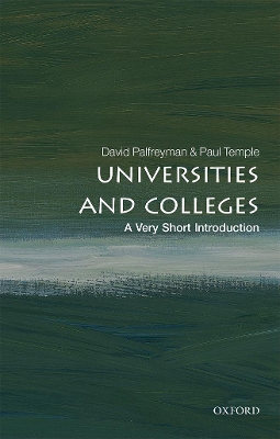 Cover of Universities and Colleges: A Very Short Introduction