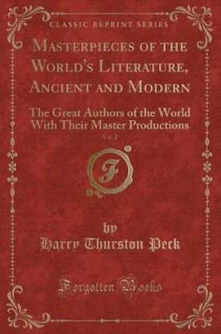 Cover of Masterpieces of the World's Literature, Ancient and Modern, Vol. 2