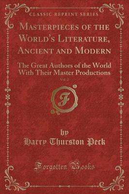 Book cover for Masterpieces of the World's Literature, Ancient and Modern, Vol. 2