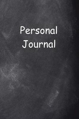 Book cover for Personal Journal Chalkboard Design