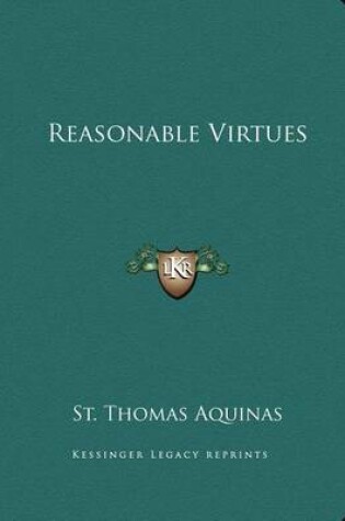 Cover of Reasonable Virtues