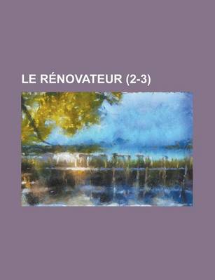 Book cover for Le Renovateur (2-3)