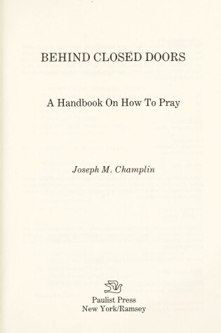 Cover of Behind Closed Doors