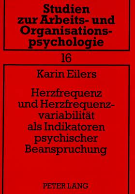 Book cover for Herzfrequenz Und Herzfrequenzvariabilitaet ALS Indikatoren Psychischer Beanspruchung