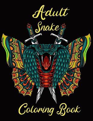 Book cover for Adult Snake Coloring Book