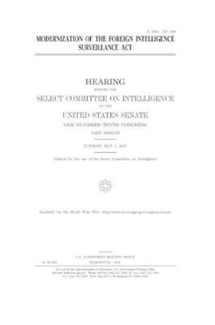 Cover of Modernization of the Foreign Intelligence Surveillance Act