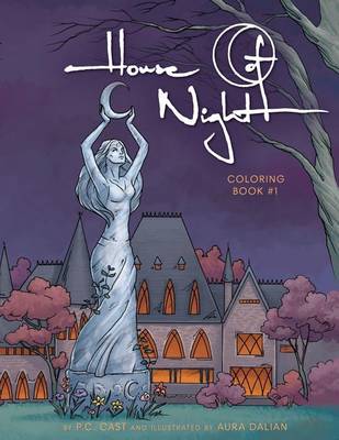 Book cover for House of Night Coloring Book #1