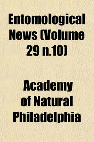 Cover of Entomological News (Volume 29 N.10)