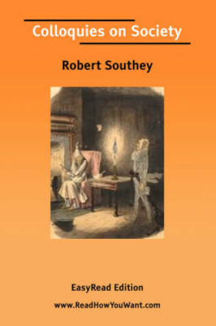 Cover of Colloquies on Society [Easyread Edition]