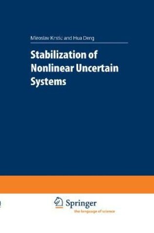 Cover of Stabilization of Nonlinear Uncertain Systems