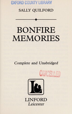 Book cover for Bonfire Memories