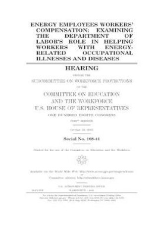 Cover of Energy employees workers' compensation