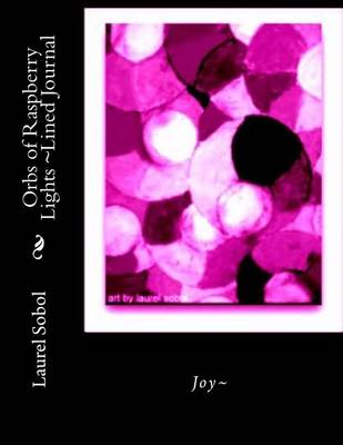 Book cover for Orbs of Raspberry Lights Lined Journal