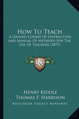 Book cover for How to Teach How to Teach