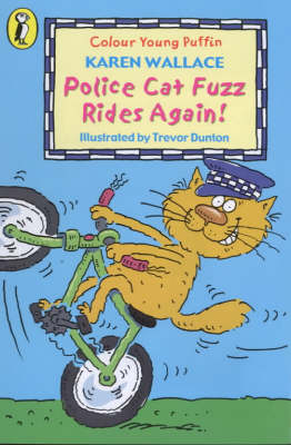 Book cover for Police Cat Fuzz Rides Again