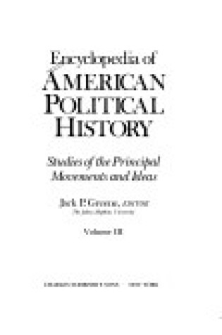 Cover of Encyclopaedia of American Political History